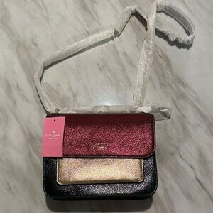 Kate Spade Red, Gold, and Black Crossbody Bag